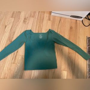 Free People Clean Lines Long Sleeve - Jade - M-L